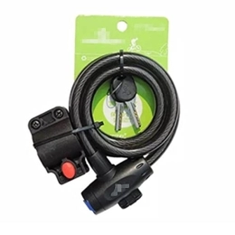 UFFD Accessoires UFFD Antivol à câble spiralé pour vélo avec clés haute sécurité avec support de montage pour vélo d'extérieur Rose Taille 1, 2 x 12 mm