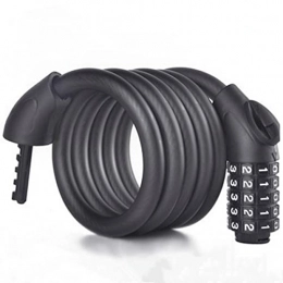 UFFD Accessoires UFFD Cable Antivol Vélo Combinaison Extérieur - Idéal for Vélo, Vélo Electrique, Skateb (Color : Black, Size : 11.9mm*1500mm)