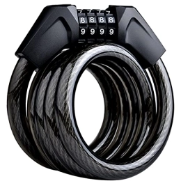 UFFD Accessoires UFFD Cadenas de vélo 150 cm à Code avec maillons de chaîne Solides, épaisseur 14.2 mm – Cadenas de sécurité / Blocage de Roue (Color : Black, Size : 8mm-1.5m)