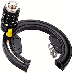 UPPVTE Accessoires UPPVTE Verrouillage de Horseshoe à vélo, Griffes antivol antivolt vélo câble (Color : Black, Size : 13 * 13cm)