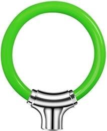 UPPVTE Accessoires UPPVTE Verrouillage du Combo de vélos, Verrouillage de vélo Universel verrure de sécurité antivol en Acier Inoxydable avec 2 Touches for Le Cycle de Moto VTT Vélo vélo câble (Color : Green)