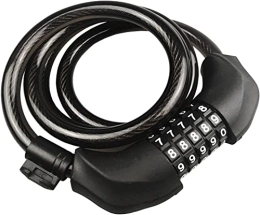 UPPVTE Accessoires UPPVTE Verrouillage du câble de vélo, câble Robuste Anti vol à 5 ​​Chiffres Lock de chaîne de Combinaison de Code for Moto, vélo, clôture, Grill vélo câble (Color : Black, Size : 120cm)