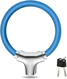 UPPVTE Accessoires UPPVTE Verrouillage du vélo antivol, câble en Acier Inoxydable for Le Cycle de Moto VTT Verrouillage de sécurité du vélo avec 2 Touches vélo câble (Color : Blue, Size : 14x12cm)