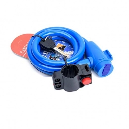 WeiCYN Accessoires WeiCYN Antivol pour VTT électrique et Moto 1, 2 m Noir Rose Bleu, Bleu