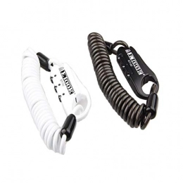 WeiCYN Accessoires WeiCYN Cadenas Robuste – Cadenas à câble léger, léger pour chaîne de vélo, Taille : 152, 4 cm (Longueur) x 0, 5 cm (diamètre), Couleur : Noir, Blanc, Noir