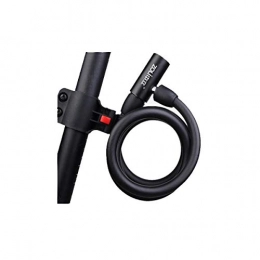 WeiCYN Accessoires WeiCYN Câble antivol pour vélo avec Combinaison à 5 Chiffres Léger Taille : 1, 5 m (Longueur) x 1, 3 cm (diamètre), Couleur : Noir, Blanc, Noir