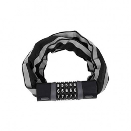 WeiCYN Accessoires WeiCYN Câble antivol pour vélo avec Combinaison à 5 Chiffres Noir, Noir, 116, 84 cm