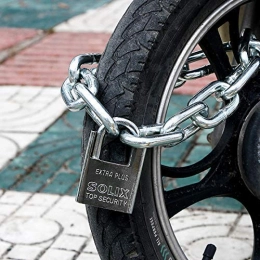 XYXZ Verrous de vélo XYXZ vélo antivol haute sécurité serrure de voiture électrique, serrure à chaîne, serrure à chaîne, scooter de vélo, serrure antivol de moto de batterie, audacieux et long @ 1 mm C