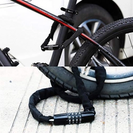 XYXZ Verrous de vélo XYXZ vélo serrure haute sécurité verrouillage de vélo de montagne, antivol chaîne antivol, moto électrique, portable, vélo mot de passe chaîne serrure @ A