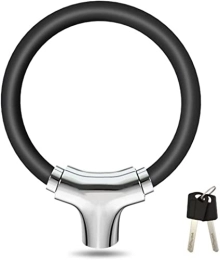 ZECHAO Accessoires ZECHAO Verrouillage du vélo antivol, câble en acier inoxydable for le cycle de moto VTT Verrouillage de sécurité du vélo avec 2 touches vélo câble (Color : Black, Size : 14x12cm)