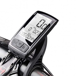 DGN Accessori Bike tachimetro, IPX5 impermeabile calcolatore della bici della bicicletta wireless, con Extra Large display da 2.5 pollici LCD retroilluminato, contachilometri multifunzione per Ciclismo Equitazione