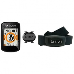 Bryton Accessori Bryton Rider 15C Con Sensore Di Cadenza, Nero, Taglia Unica & Ht03, Computer Gps Unisex, Adulto, Nero, M