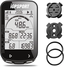 iGPSPORT Computer per ciclismo Ciclocomputer GPS, tachimetro e contachilometri bici ANT+ wireless, ciclocomputer ricaricabile impermeabile IPX7 con display automatico da 2, 6 pollici