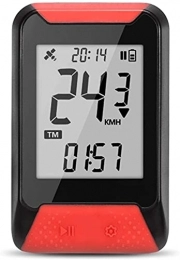 GXT Computer per ciclismo Codice GPS Bicycle Meter Cycling Road Bike Mountain Wireless Speed ​​Distance Contachometro stabilità (Color : Red, Size : One Size)