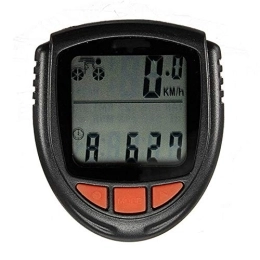 BTTNW Accessori Contachilometri Bici Bicicletta cablata Impermeabile LCD for Computer tachimetro Adatto per Misurare La velocità (Colore : Black, Size : One Size)