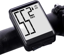 SAFWEL Accessori Contachilometri for bicicletta Computer da bicicletta wireless con modalità giorno / notte Tachimetro da ciclismo impermeabile con monitoraggio della distanza della velocità del tempo