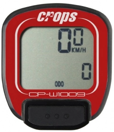 CROPS Computer per ciclismo CROPS CP-W1009 - Ciclocomputer Senza Fili, Rosso (Rosso), 4 cm