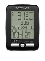 Echowell Computer per ciclismo Echowell Ui20, Ciclocomputer e Contapedalate Unisex Adulto, Nero, Wireless