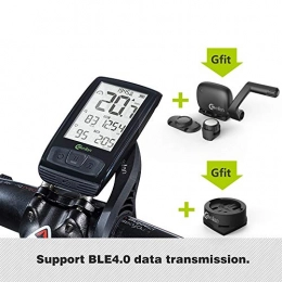EDW Accessori EDW Wireless calcolatore della Bicicletta del tachimetro con Speed ​​& sensore di Cadenza, Esterna Impermeabile retroilluminazione IML Bluetooth & Ant + Bike Tabella dei Codici di USB CE