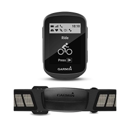 Garmin Accessori Garmin Edge 130 GPS Bike computer con HR Bundle, nero