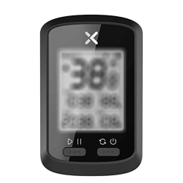 GEBIN Computer per ciclismo GPS Bike Computer, Bluetooth ANT+ Cycling Computer, Wireless Bicycle Speedometer Odometer with LCD Display, Waterproof MTB Tracker (Support Heart Rate Monitor & Cadence Sensor)