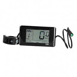 Hellery Tachimetro per Bicicletta elettrica e contachilometri retroilluminazione Impermeabile con Display LCD Digitale per Accessori per Ciclismo e Fitness