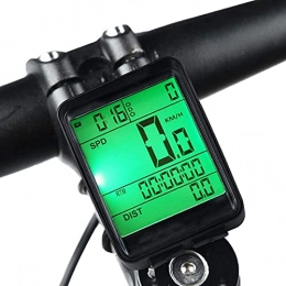HSJ Accessori hsj WDX- Contachilometri per Biciclette per Mountain Bike Misurazione della velocità