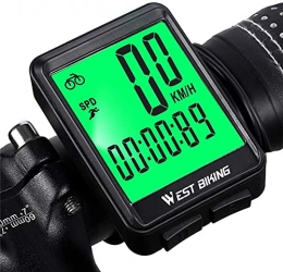 HSJ Accessori hsj WDX- Cronometro per Ciclismo, tachimetro Luminoso, tachimetro Misurazione della velocità