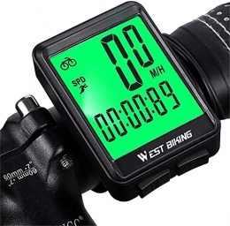 HSJ Computer per ciclismo hsj WDX- Cronometro per Ciclismo, tachimetro Luminoso, tachimetro Misurazione della velocità (Color : Wired)