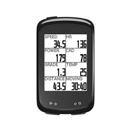 koliyn Computer Intelligente Wireless per Biciclette con monitoraggio della velocità GPS Attrezzatura per Ciclismo all'aperto Display retroilluminato Impermeabile Multifunzione,Rosso