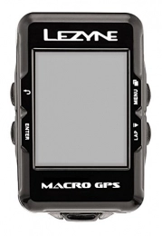 LEZYNE Accessori LEZYNE Macro Computer GPS, Unisex, 1-GPS-MACRO-V104, Nero, Taglia Unica
