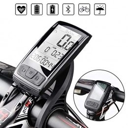 Mengen88 Contachilometri per Bicicletta Senza Fili Bluetooth, Display LCD Impermeabile Multifunzione per Bici contachilometri Ciclo Bici, per Bici da Strada Mountain Bike