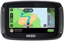 NDDD Computer per ciclismo NDDD Sistema portatile di navigazione satellitare Navigatore per auto con touchscreen con aggiornamenti mappe a vita gratuiti Navigazione GPS 128M 4GB FM Mappa gratuita da 5 pollici
