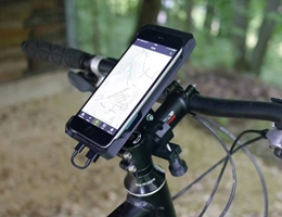 oHNo Computer per ciclismo oHNo Bici con Power Bank Integrato (Apple iPhone 6 / 6S / 7 / 8 / X Plus), Nero