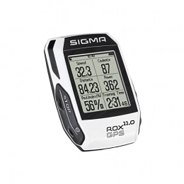 Sigma Computer per ciclismo Sigma Sport GPS Rox 11.0 - Set con bicicletta, taglia unica, Unisex adulto, Rox Gps 11.0 SET, bianco, Taglia unica