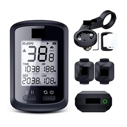 THEGIS Accessori Tachimetro bici, GPS Bici Cycyling Computer impermeabile IPX7. Bluetooth 4.0. Ant + G Plus Retroilluminazione della frequenza cardiaca della velocità della cadenza Speedomete Cardiofrequenzimetro con