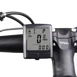 LIDAUTO Accessori Tachimetro del Computer da Bicicletta Schermo LCD Sport all'Aria Aperta Impermeabile Digitale con misurazione della frequenza cardiaca