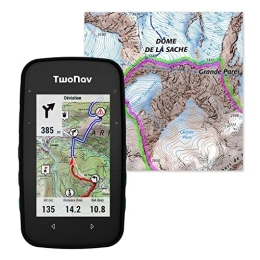 Twonav Accessori TwoNav Cross Plus + Mappa France IGN Top25, GPS sportivo con schermo da 3, 2" per mountain bike, ciclismo, trekking o escursionismo con mappe incluse