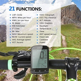UJincg Accessori UJincg Smart GPS Cycling Computer BT 4.0 Ant + Bici Digital Wireless Computer, Che del Bene in Questo Mondo