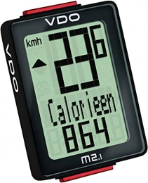 Wetterladen Computer per ciclismo VDO M2.1WL Analogo Radio controllata Ciclocomputer Tachimetro bicicletta