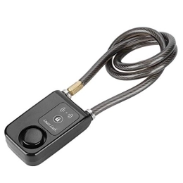 KIMISS Accessori 80 cm Smart Keyless, Impermeabile 110 dB Cavo di Allarme Bluetooth Blocco Bluetooth Fietsslot Anti Furto Allarme Bicicletta
