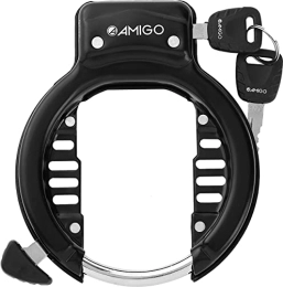 amiGO Accessori Amigo 630A - Lucchetto per bicicletta con livello di sicurezza, colore: Nero