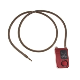 LENSHAO Accessori Antifurto portatile serratura della bici serratura della bici elettronica Password porta allarme di sicurezza antifurto catena forte suono (colore: rosso)