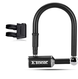 GORS Lucchetti per bici Antifurto Strong U Lock Bike Security Bicycle Scooter Motorcycle Lock Steel Mountain Road Bike Lock Accessori for biciclette (Color : ET160 S)
