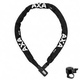 maxxi4you Accessori Axa Newton NT 85 - Lucchetto a catena, lunghezza 85 cm, diametro 5, 5 mm, con campanello, colore: Nero