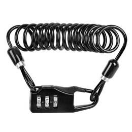 SOUTES Lucchetti per bici Bicycle Block Helmet Cable Rope Password Lock Bicycle Security Lock Mountain Bike Attrezzature MTB Anti-Theft Lucchetto Bici