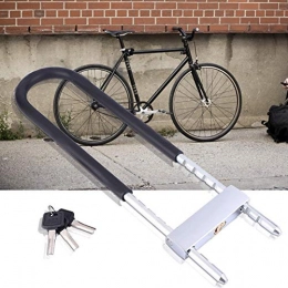 Tbest Lucchetti per bici Blocco a U per bicicletta, antifurto per esterno Blocco a U per bicicletta Porta a forma di U-Lock