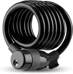 LUZTOL Accessori Blocco esterno per bicicletta antifurto di sicurezza con cavo in acciaio resistente all'usura veloce e conveniente(Color:Black)