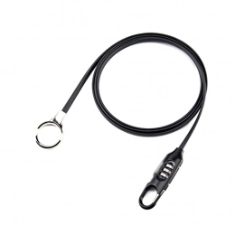 Bodhdbsbsa Accessori Bodhdbsbsacs Lucchetto Bici， Universal Anti-Theft Bike Bicycle Bicycle Bicycle Password Lock Steel Block Cable Lock Mountain Bike Code Block Blocco Moto Casco Blocco (Color : Black)
