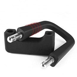 DEFAAZ Accessori DEFAAZ Bici U-Lock Bike Lock con 3 chiavi di sicurezza antifurto per bicicletta in lega di magnesio forte lucchetto per bicicletta ciclo U U-Lock (colore: nero)